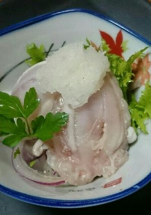 ホウボウの浮き袋☆おろしポン酢あえ-レシピのメイン写真