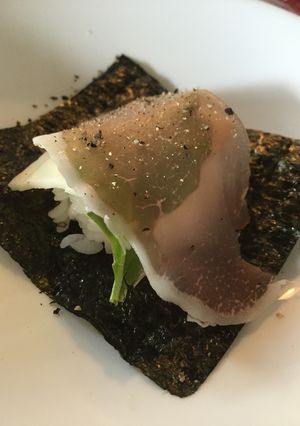 手巻きご飯生ハムとチーズのオープンサンド-レシピのメイン写真