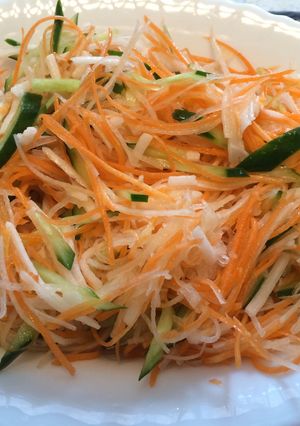 超簡単☆彩り野菜のネバネバサラダ♫-レシピのメイン写真