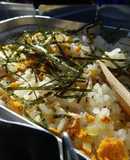 大メスティンでいちご煮炊き込みご飯