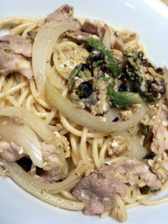 ふきのとうパスタ 〜チャンプル風〜-レシピのメイン写真