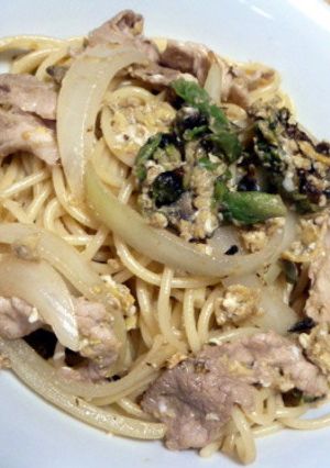 ふきのとうパスタ　〜チャンプル風〜-レシピのメイン写真