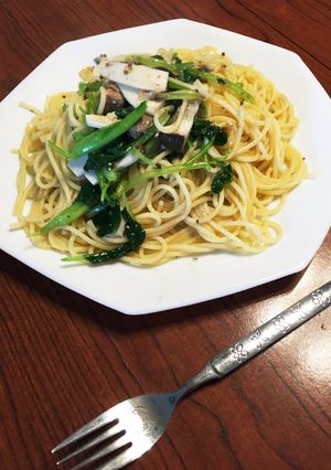 さんま缶とエリンギのオイルパスタ-レシピのメイン写真