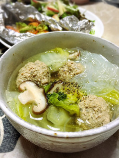 団子と春雨のぽかぽかスープ-レシピのメイン写真