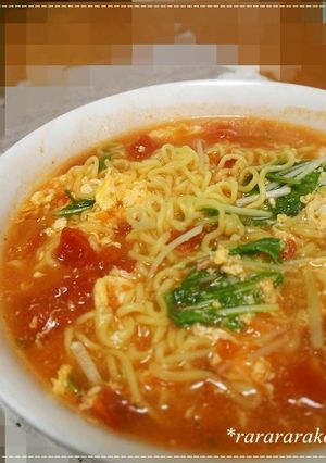 インスタントde☆簡単トマトラーメン-レシピのメイン写真