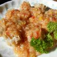 しゅうまいの梅肉ネギあんかけ