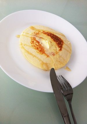 おやつ♪パンケーキ的な(-∇-)-レシピのメイン写真