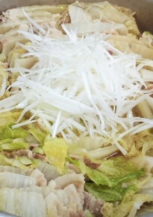 【豚バラ白菜の重ね鍋】@メモ用-レシピのメイン写真
