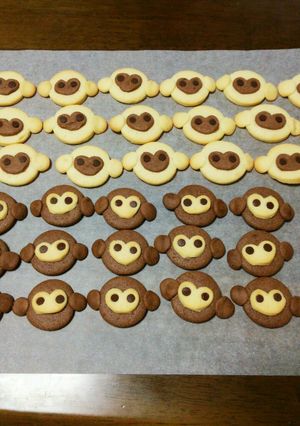 かわいい♥おさるのクッキー-レシピのメイン写真