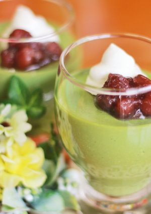 生クリ不使用！お豆腐で☆抹茶パンナコッタ-レシピのメイン写真
