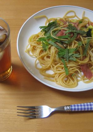 大葉にんにく醤油を使ったアサリのパスタ-レシピのメイン写真