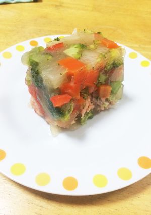 サーモンと野菜たっぷりのテリーヌ-レシピのメイン写真