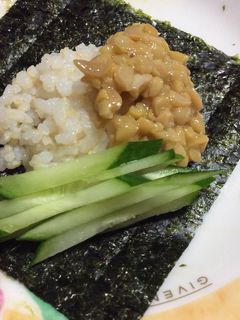 きゅうり納豆の手まきごはん-レシピのメイン写真