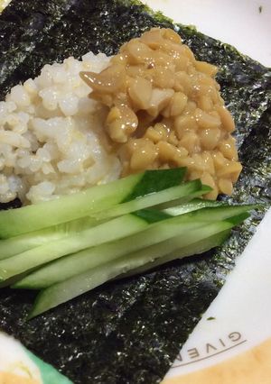 きゅうり納豆の手まきごはん-レシピのメイン写真