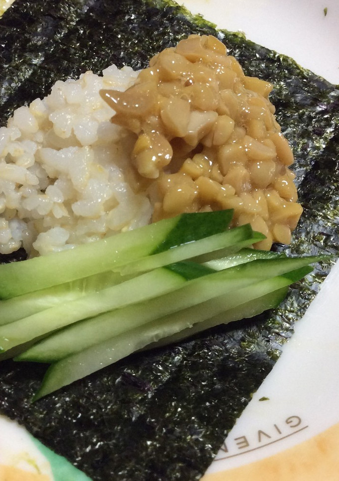 きゅうり納豆の手まきごはん-レシピのメイン写真