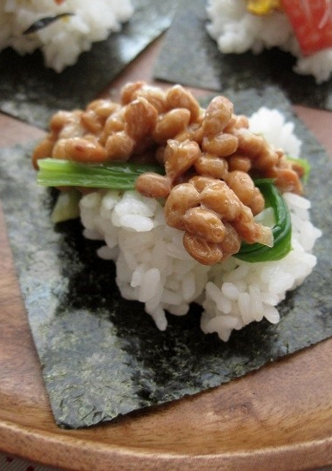納豆ほうれん草の手巻きご飯-レシピのメイン写真