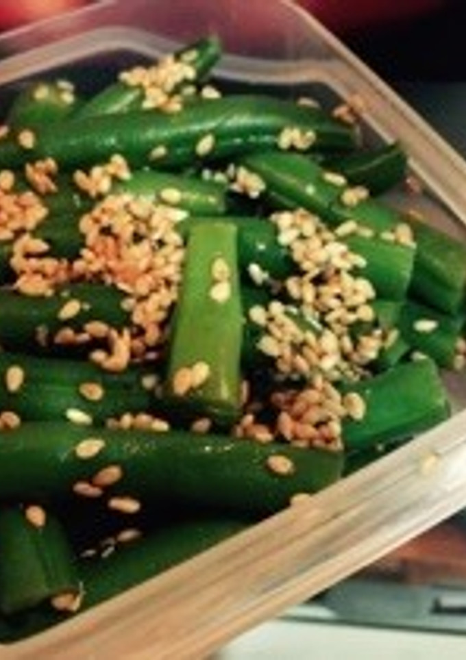 いんげんの胡麻和え@お弁当-レシピのメイン写真