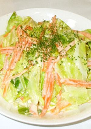 キャベツサラダ♪簡単レンジみそマヨネーズ-レシピのメイン写真