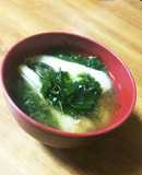 ☆磯の香～銀葉草と塩ﾀﾗの味噌汁☆