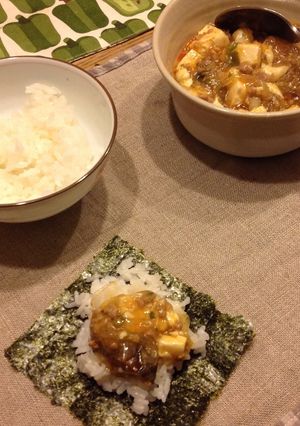 麻婆豆腐春雨で手まきごはん♪-レシピのメイン写真