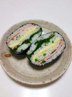 ハムとチーズのおにぎらず-レシピのメイン写真