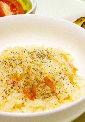 炊飯器で丸トマ簡単ピラフ シチュー味-レシピのメイン写真
