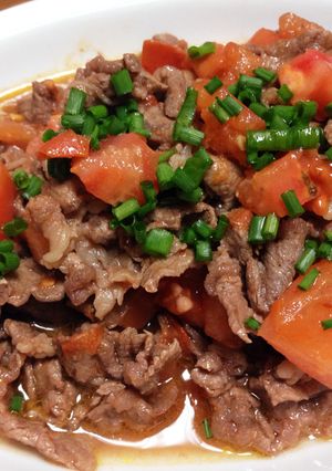 シンプルで簡単！牛肉トマト-レシピのメイン写真