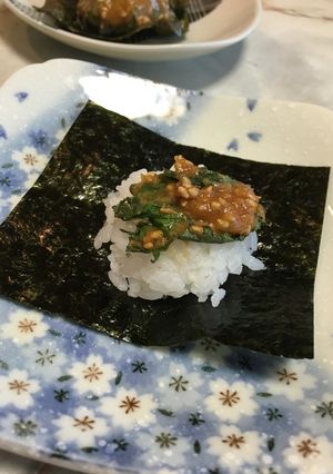 大葉みその手巻きおにぎり♪-レシピのメイン写真