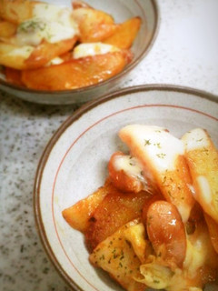 ぱぱっと!ポテトのチーズ焼き☆おもち入り-レシピのメイン写真