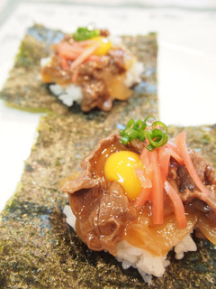 ◯◯家風?牛丼手巻きごはん-レシピのメイン写真