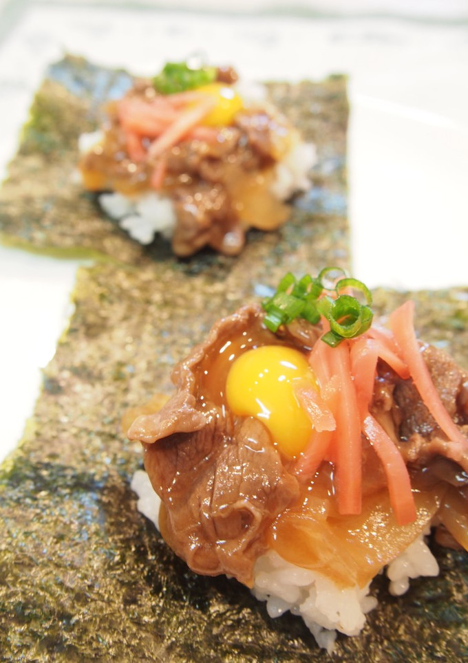 ◯◯家風？牛丼手巻きごはん-レシピのメイン写真
