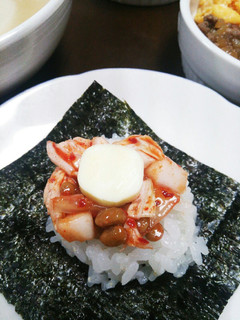 納豆キムチの手巻きごはん-レシピのメイン写真