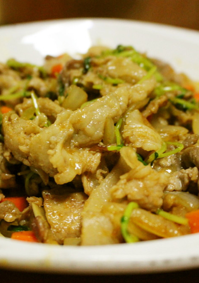 豆苗の野菜炒め-レシピのメイン写真