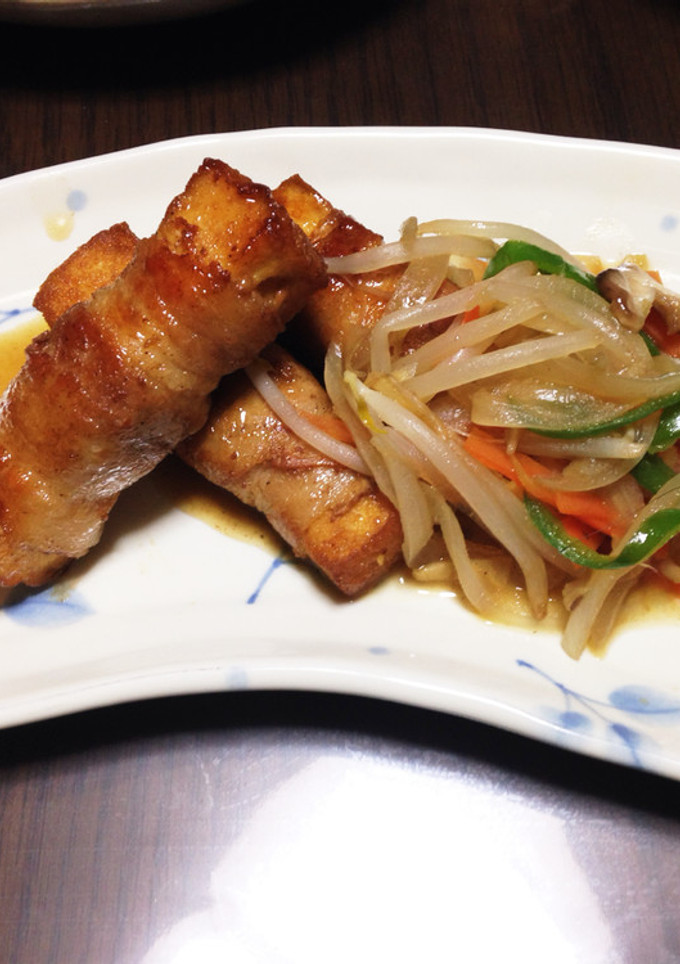 肉巻厚揚げの生姜焼き風-レシピのメイン写真