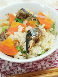 時短レシピ♪簡単さんまの炊き込みご飯♪-レシピのメイン写真