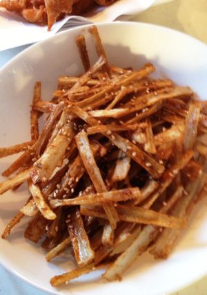 鰻のタレが余ったら☆ごぼうの甘辛揚げ-レシピのメイン写真