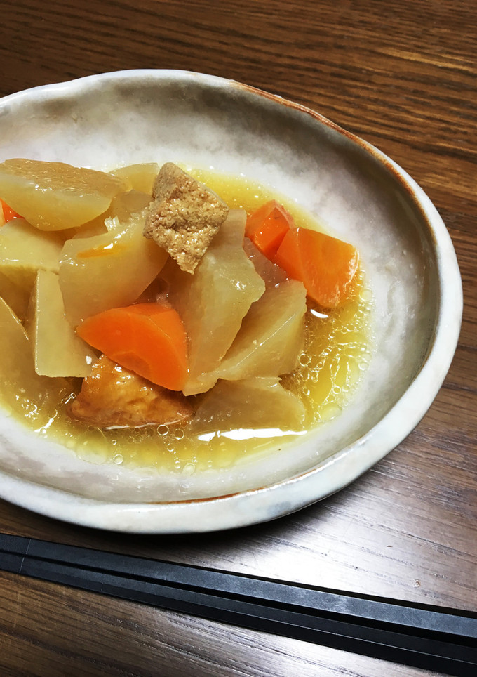 母のレシピ：大根と厚揚げの煮物-レシピのメイン写真