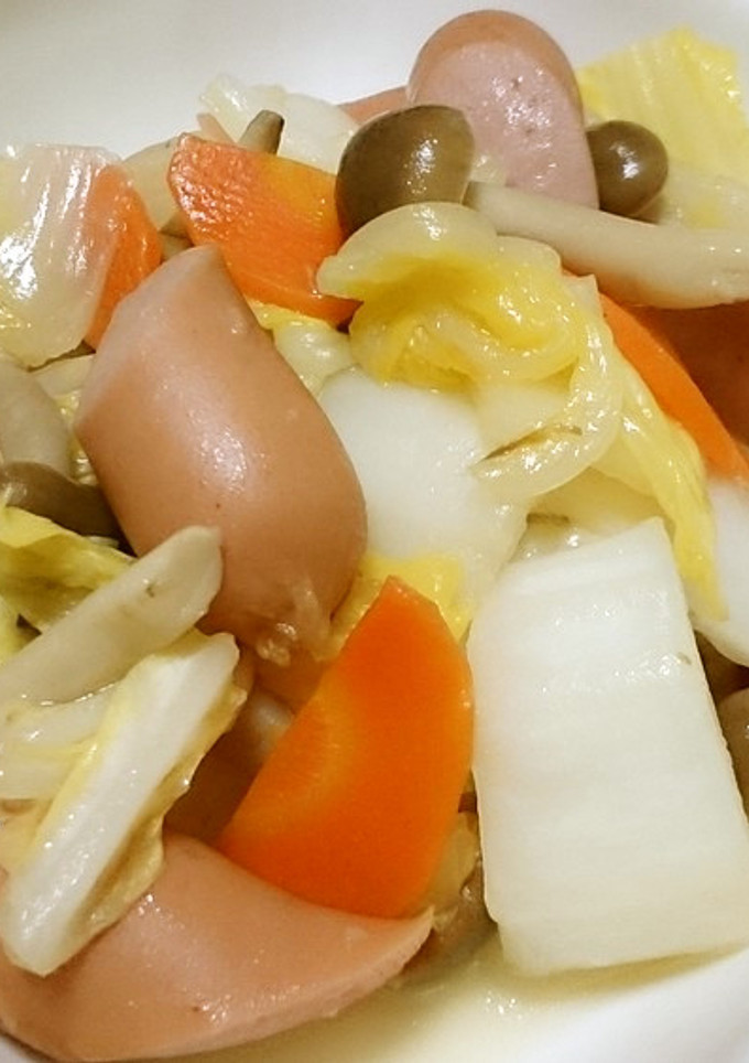 白菜とソーセージの中華炒め-レシピのメイン写真