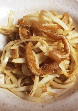 いなりの油揚げでリメイク炒め物♪-レシピのメイン写真