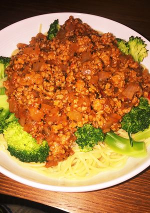 簡単ミートソースパスタ-レシピのメイン写真