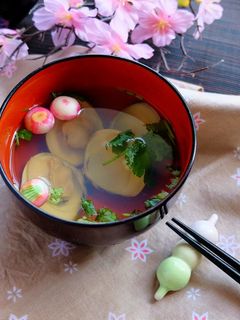 桃の節句に、蛤のお吸い物。(潮汁)-レシピのメイン写真