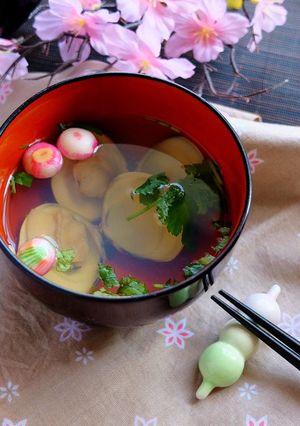 桃の節句に、蛤のお吸い物。(潮汁)-レシピのメイン写真