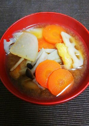 バーミキュラで重ね煮★精進根菜汁-レシピのメイン写真