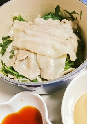 ズボラ人間が作る☆水菜と豚肉のはりはり鍋-レシピのメイン写真