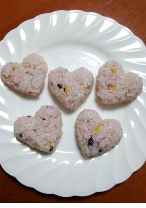 梅酢 de ハートご飯☆ほんのりピンク-レシピのメイン写真