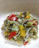 簡単！レンジde野菜の梅しそふりかけ和え