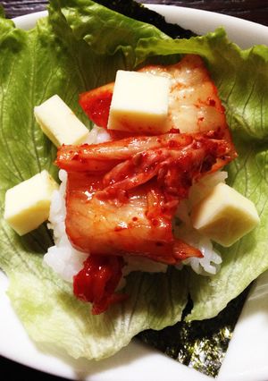 キムチとチーズの手巻きご飯-レシピのメイン写真