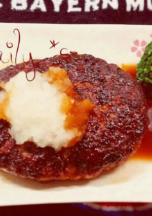 和風おろしハンバーグ（蓮根入り)-レシピのメイン写真