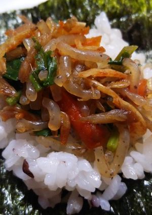 キムチの汁de蒟蒻炊いたんの手巻きご飯-レシピのメイン写真