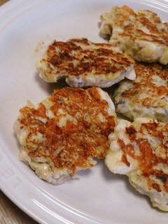 離乳食後期☆鶏肉と野菜のお焼き☆-レシピのメイン写真